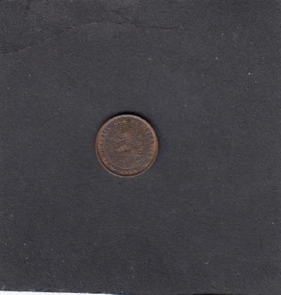 Beschrijving: 1/2 Cent WILHELMINA 